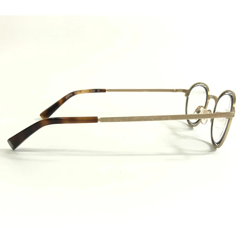 JF Rey Eyeglasses Frames JF2704 5505 Gold Gunmetal Matte Round 46-21-146